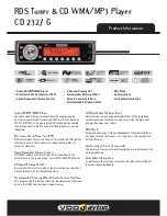 VDO CD 2327 G Manual preview