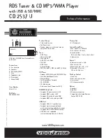 Preview for 2 page of VDO CD 2537 U Manual