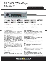 Preview for 1 page of VDO CD 4626 X Manual