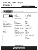 Preview for 2 page of VDO CD 4626 X Manual