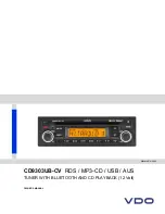 VDO CD 9303UB-CV - Manual предпросмотр