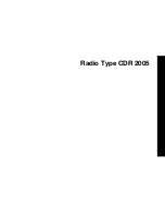 Preview for 1 page of VDO CDR 2005 Manual