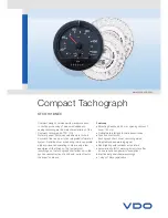 Preview for 1 page of VDO COMPACT TACHOGRAPH KTCO 1318 NEC Datasheet