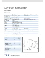 Предварительный просмотр 2 страницы VDO COMPACT TACHOGRAPH KTCO 1318 NEC Datasheet