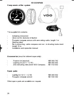 Предварительный просмотр 9 страницы VDO COMPASS Manual