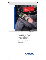VDO CONTISYS OBD PROFESSIONAL Brochure preview