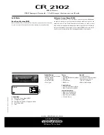 Preview for 2 page of VDO CR 2102 Datasheet