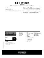 Предварительный просмотр 2 страницы VDO CR 2102 Datasheet