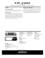 Preview for 2 page of VDO CR 2202 Datasheet