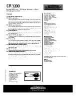 Предварительный просмотр 2 страницы VDO CR 3200 Datasheet