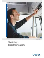 Preview for 1 page of VDO DIGITAL TACHOGRAPHS - Manuallines