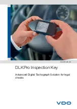 Предварительный просмотр 1 страницы VDO DLKpro Manual