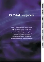 Preview for 1 page of VDO DOM 6500 Installation And Owner'S Manual