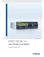 Preview for 1 page of VDO DTCO 1381 REL. 1.3 - Brochure