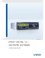 Предварительный просмотр 1 страницы VDO DTCO 1381 REL. 1.3 - Brochure