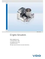 Preview for 1 page of VDO ENGINE ACTUATORS - Brochure