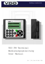 Предварительный просмотр 1 страницы VDO FM Series User Manual