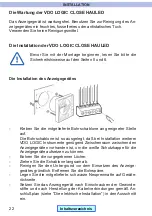 Preview for 23 page of VDO Logic Close Hauled Installation And Operating Instructions Manual
