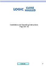 Preview for 28 page of VDO Logic Close Hauled Installation And Operating Instructions Manual