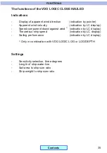 Preview for 36 page of VDO Logic Close Hauled Installation And Operating Instructions Manual