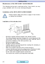 Preview for 49 page of VDO Logic Close Hauled Installation And Operating Instructions Manual