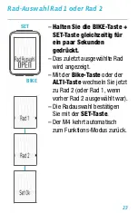 Preview for 23 page of VDO M4WR Short Instruction Manual