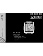 Предварительный просмотр 1 страницы VDO MC 2.0 WL Instruction Manual