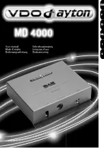 Предварительный просмотр 1 страницы VDO MD 4000 Manual