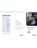 Preview for 1 page of VDO MOBILE HOTSPOT Brochure