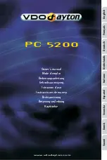 VDO MS 5200 - Owner'S Manual предпросмотр