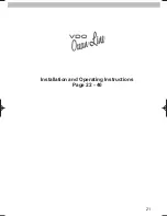 Предварительный просмотр 2 страницы VDO Ocean Line WIND Installation And Operating Instructions Manual