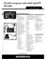 Preview for 2 page of VDO PN 6000 - Product Information