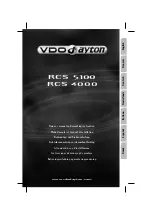 VDO RCS 4000 Owner'S Manual предпросмотр