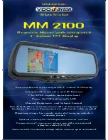 VDO Rearview Mirror MM 2100 Specifications preview