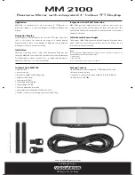 Preview for 2 page of VDO Rearview Mirror MM 2100 Specifications