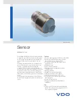 Предварительный просмотр 1 страницы VDO SENSOR KITAS 2171-0 Datasheet