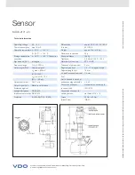 Preview for 2 page of VDO SENSOR KITAS 2171-20 - DATASHEE Manual