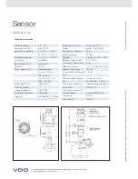 Предварительный просмотр 2 страницы VDO SENSOR KITAS 2171-50 Datasheet