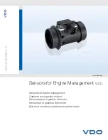 VDO SENSORS -  FOR ENGINE MANAGEMENT V3.0 Brochure предпросмотр