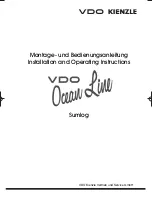 VDO SUMLOG Manual preview