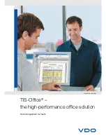 Preview for 1 page of VDO TIS OFFICE Brochure