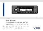 VDO TR412UB-WH Owner'S Manual preview