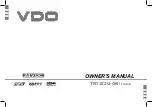Preview for 1 page of VDO TR7322U-OR Owner'S Manual