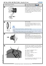 Preview for 3 page of VDO TU00-0752-9207102 Installation Instructions