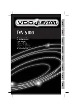 Preview for 1 page of VDO TVA 5100 Manual