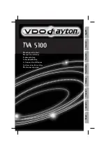 Предварительный просмотр 1 страницы VDO TVA 5100 Manual