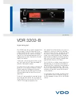 Preview for 1 page of VDO VDR 3202-B Datasheet