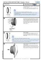 Предварительный просмотр 3 страницы VDO Viewline 110 mm Installation Instructions Manual