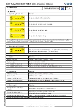 Preview for 8 page of VDO Viewline 110 mm Installation Instructions Manual