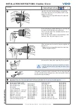 Предварительный просмотр 6 страницы VDO Viewline TU00-0752-8707102 Installation Instructions Manual